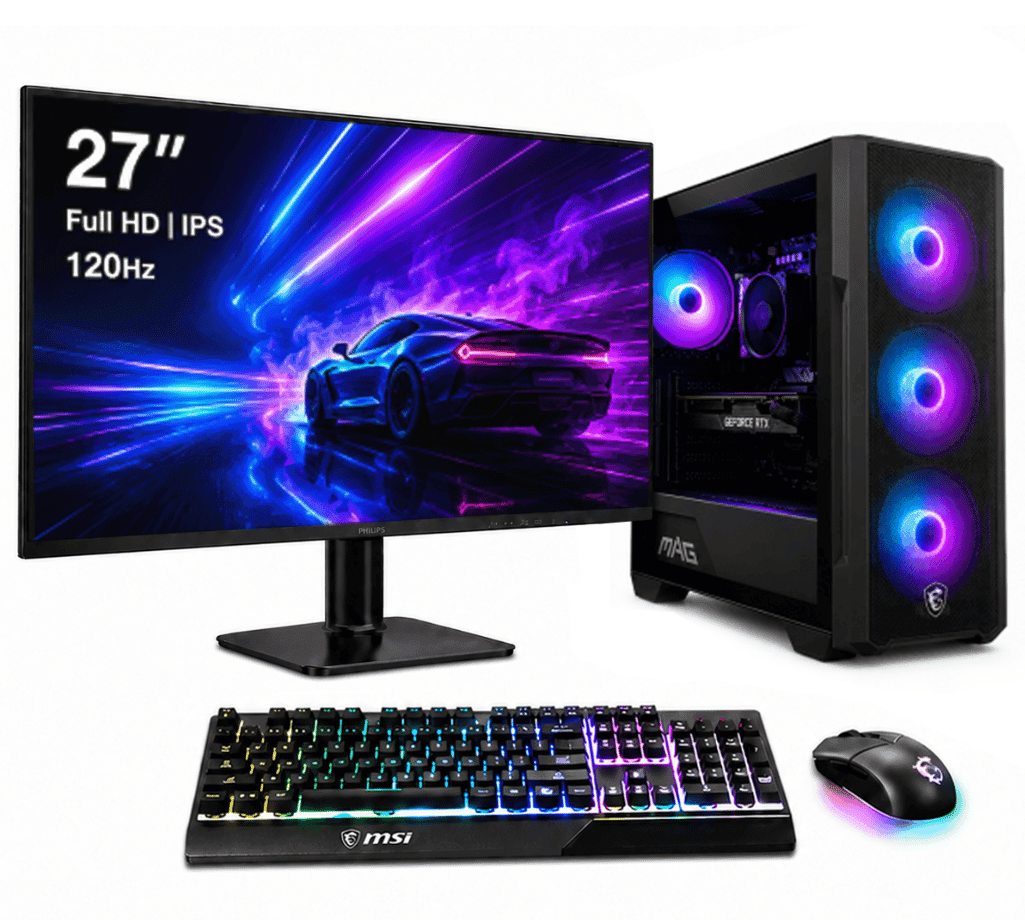 MSI 112R R7 RTX5060 16/512GB Gaming Bundle